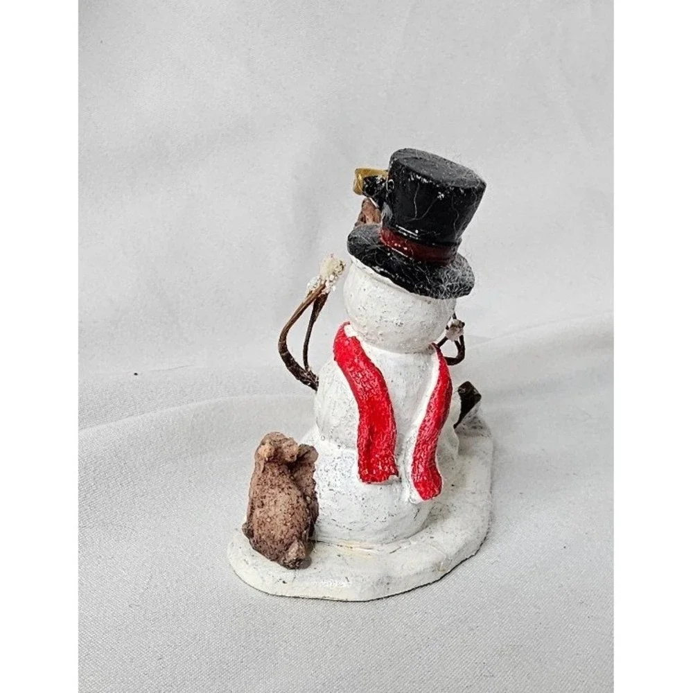 Lemax Snack Time Snowman and Reindeer Figurine Winter Village Holiday Decor
